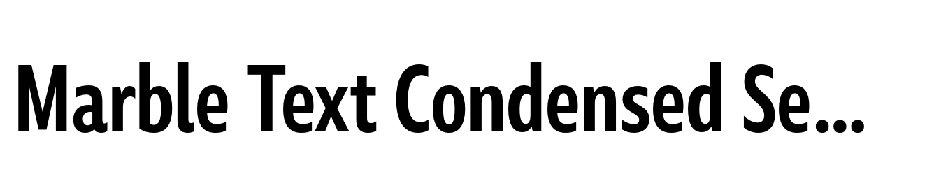 Marble Text Condensed SemiBold